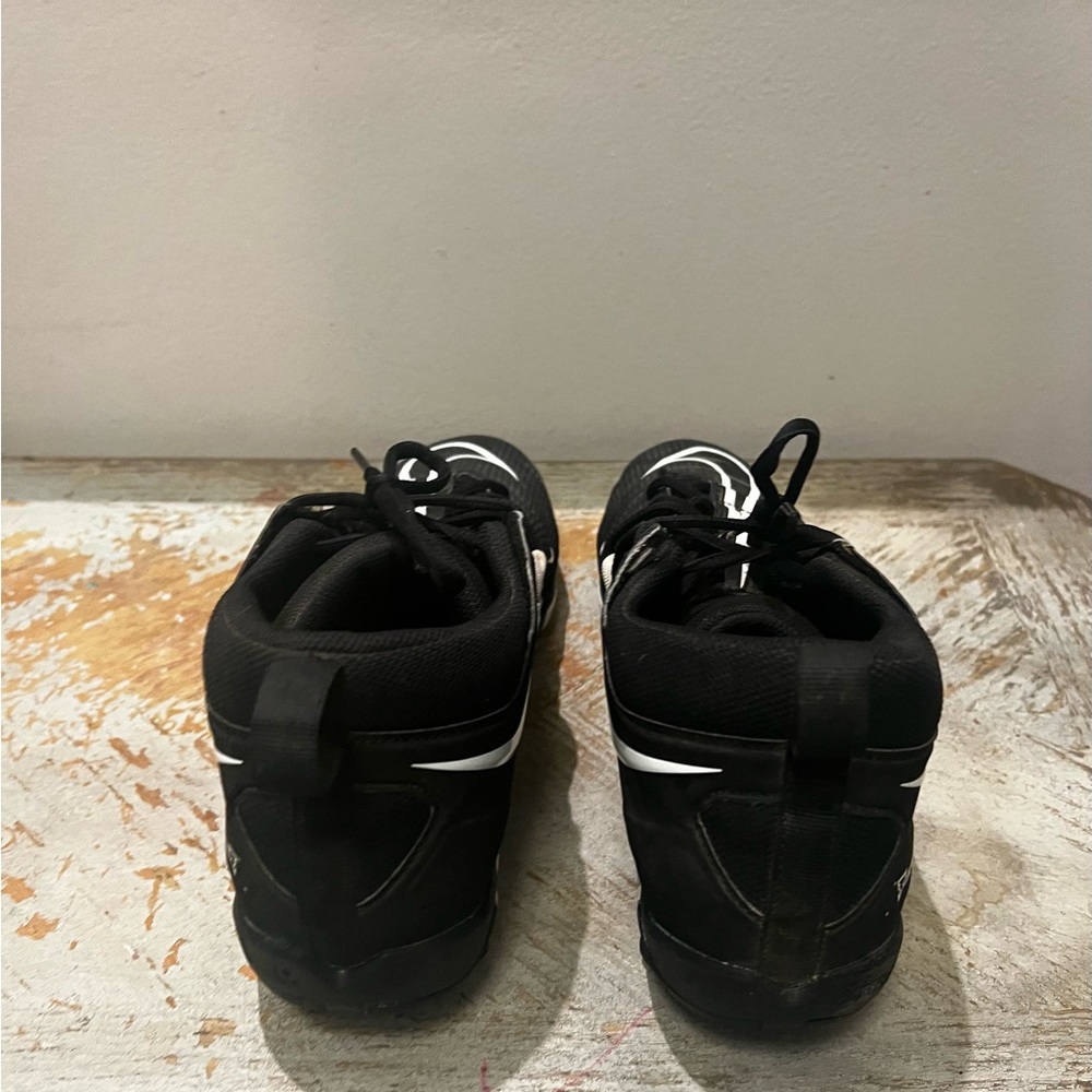 Nike Alpha Black and White Men's Football Cleat Athletic Shoes Size 10.5 Wide - Picture 4 of 10